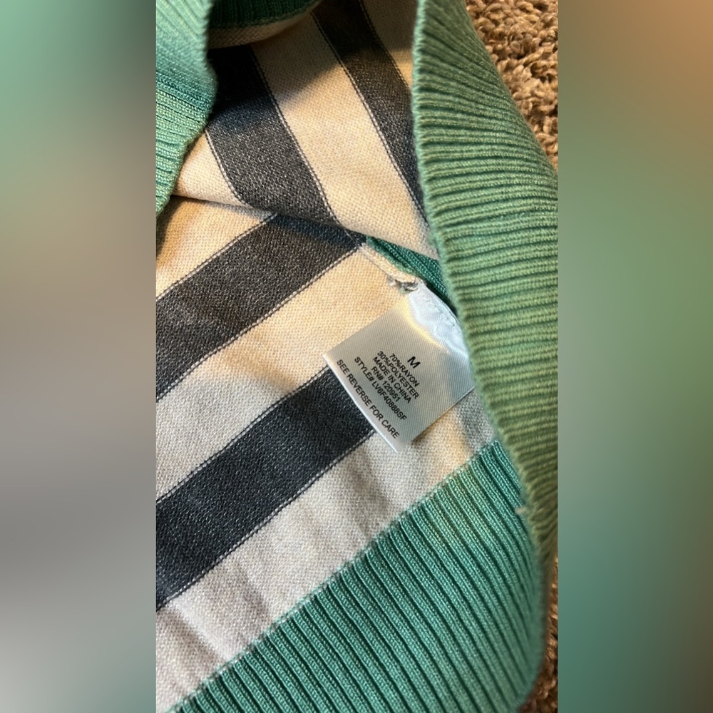 Olive & Oak Maryanne Striped Pullover Sweater Size Medium - Picture 6 of 6